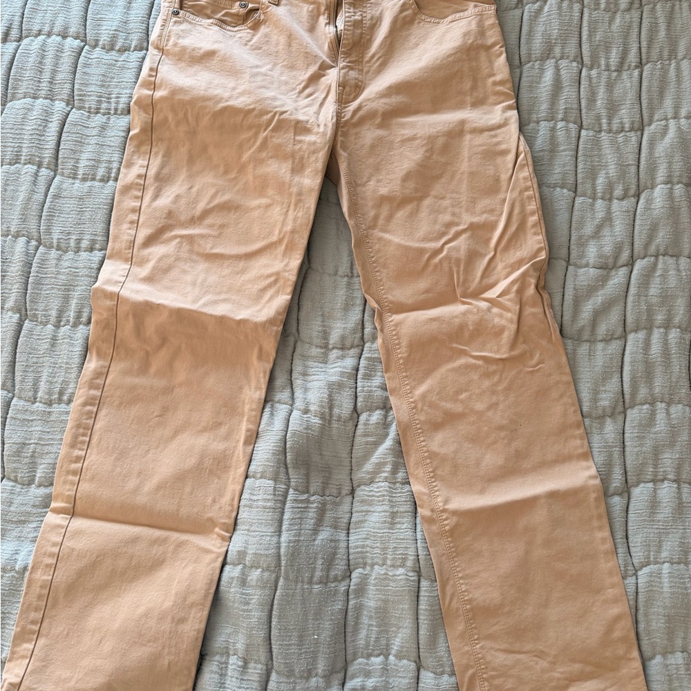 Orvis Men's Straight Leg Tan Pants